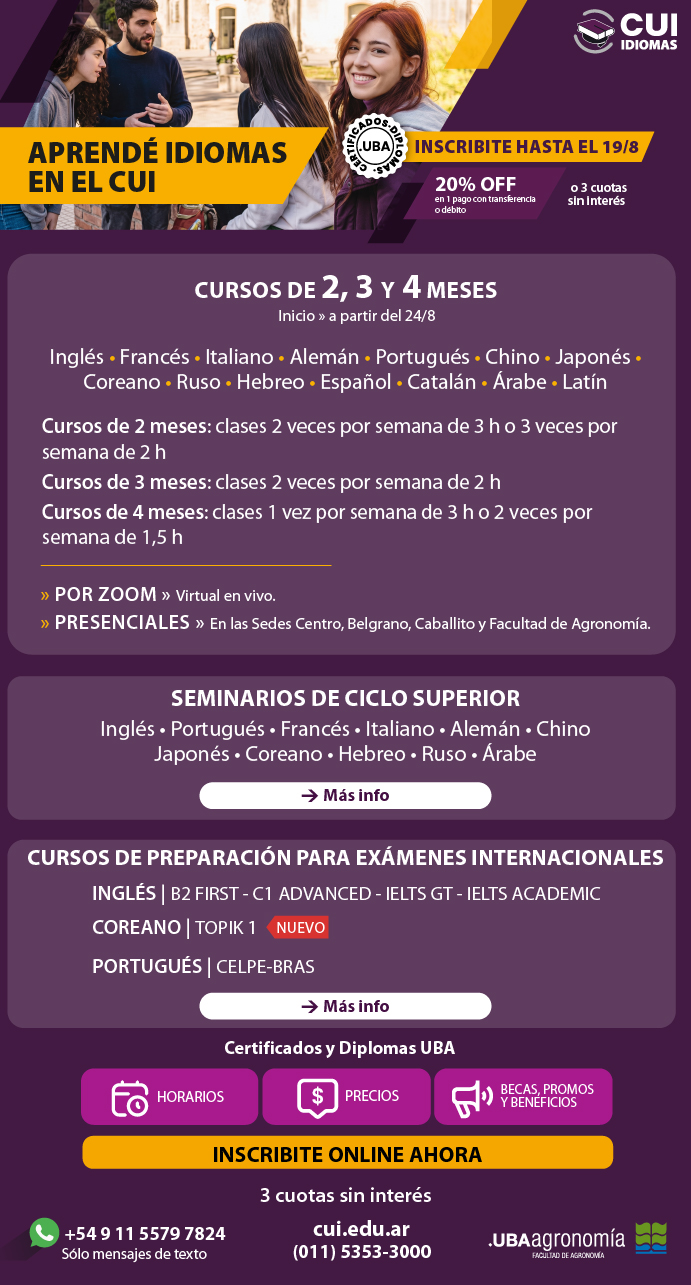 Información inscripción CUI