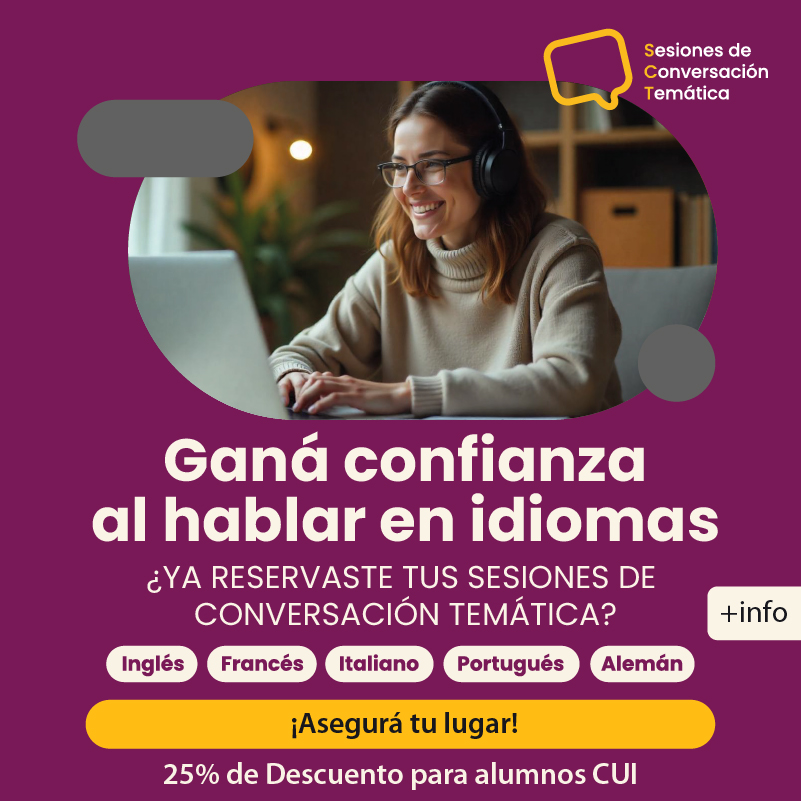 banner informativo Sesiones de Conversación Temática mobile