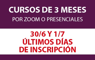 ÚLTIMOS DÍAS DE INSCRIPCIÓN PARA CURSOS TRIMESTRALES
