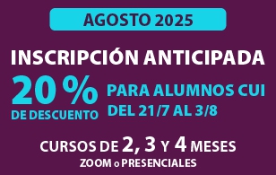 INSCRIPCIÓN ANTICIPADA PARA ALUMNOS CUI